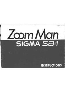 Sigma SA 1 manual. Camera Instructions.